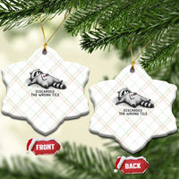 Funny Raccoon Mahjong Lovers Ceramic Ornament Discarded The Wrong Tile