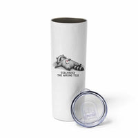 Funny Raccoon Mahjong Lovers Skinny Tumbler Discarded The Wrong Tile