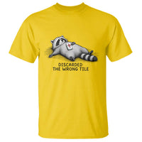 Funny Raccoon Mahjong Lovers T Shirt Discarded The Wrong Tile