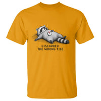 Funny Raccoon Mahjong Lovers T Shirt Discarded The Wrong Tile