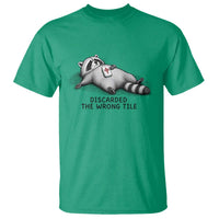 Funny Raccoon Mahjong Lovers T Shirt Discarded The Wrong Tile
