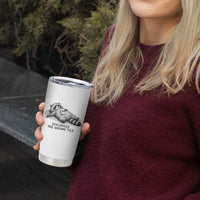 Funny Raccoon Mahjong Lovers Tumbler Cup Discarded The Wrong Tile