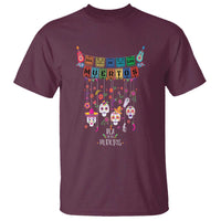 Dia De Los Muertos Funny Day Of The Dead T Shirt Hanging Sugar Skull Skulls Halloween - Wonder Print Shop