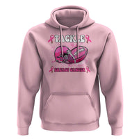 Tackle Football Breast Cancer Awareness Hoodie Pink Ribbon Boys Kid