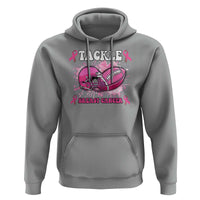 Tackle Football Breast Cancer Awareness Hoodie Pink Ribbon Boys Kid