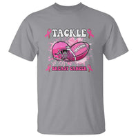 Tackle Football Breast Cancer Awareness T Shirt Pink Ribbon Boys Kid - Wonder Print Shop