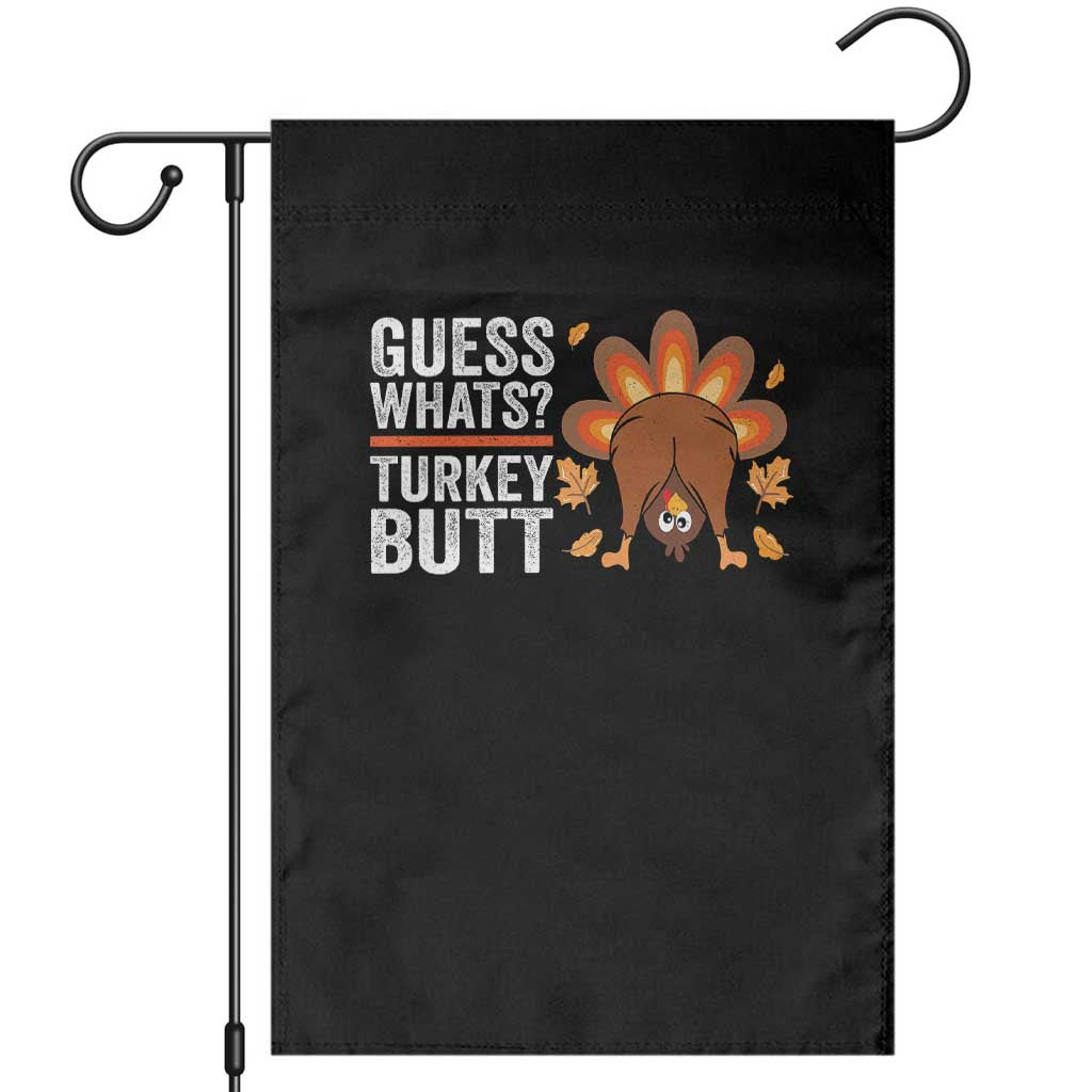 Funny Thanksgiving Garden Flag Guess What Turkey Butt Retro - Wonder Print Shop