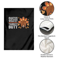 Funny Thanksgiving Garden Flag Guess What Turkey Butt Retro - Wonder Print Shop
