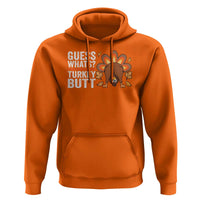 Funny Thanksgiving Hoodie Guess What Turkey Butt Retro