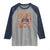 Thanksgiving Turkey And Touchdowns Football Raglan Shirt Boho Floral Game Day Fall Vibes