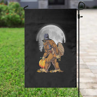 Bigfoot Pilgrim Turkey Pumpkin Thanksgiving Day Garden Flag Sasquatch - Wonder Print Shop