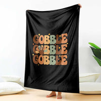 Thanksgiving Gobble Throw Blanket Fall Turkey Thankful Vibes - Wonder Print Shop