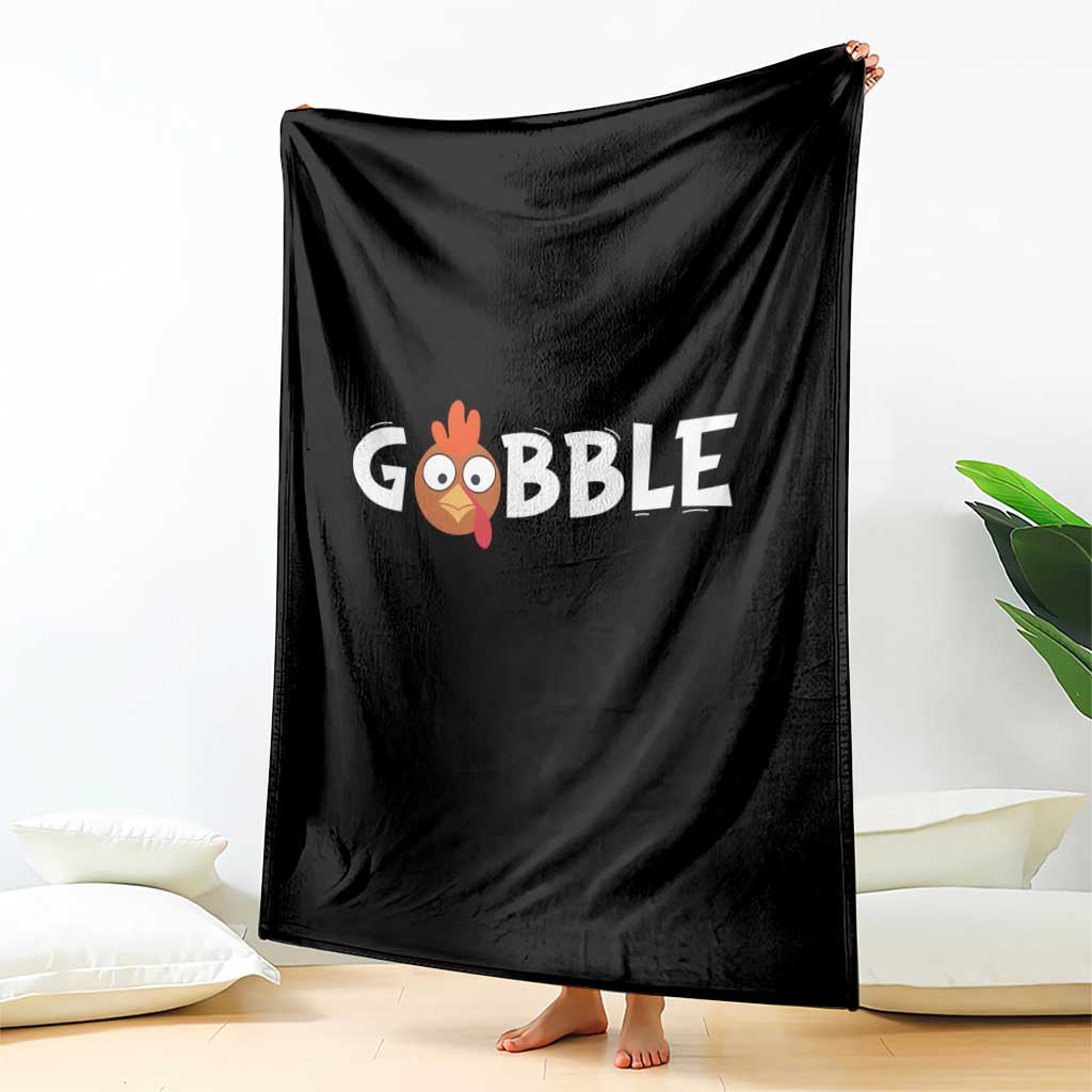 Funny Thanksgiving Turkey Throw Blanket Gobble Family Fall Autumn Season - Wonder Print Shop