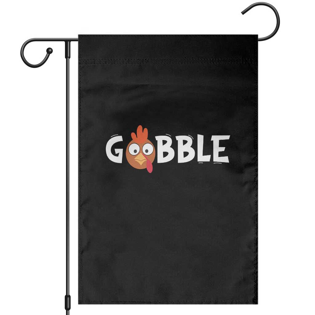 Funny Thanksgiving Turkey Garden Flag Gobble Family Fall Autumn Season - Wonder Print Shop