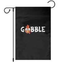 Funny Thanksgiving Turkey Garden Flag Gobble Family Fall Autumn Season - Wonder Print Shop