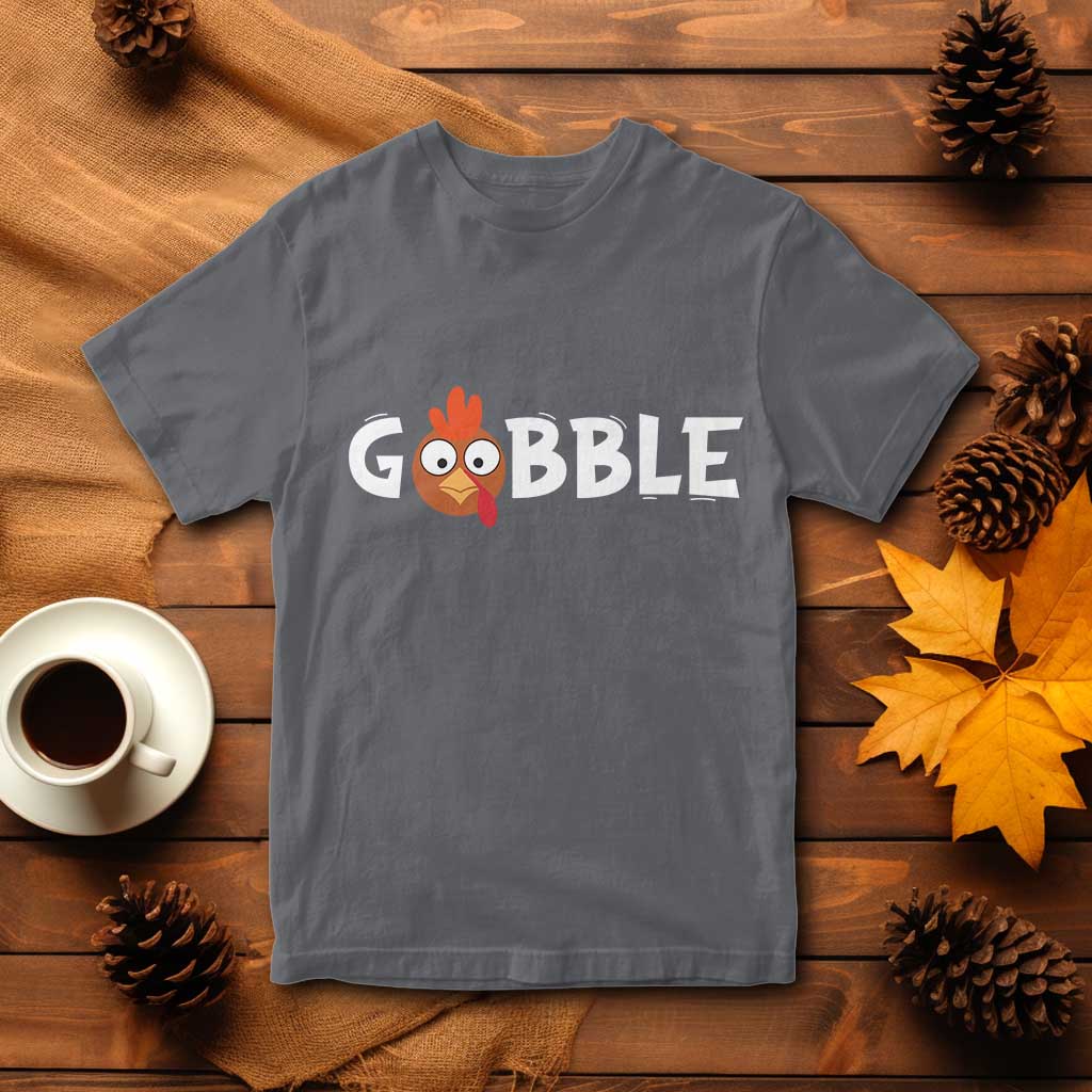 Funny Thanksgiving Turkey T Shirt Gobble Family Fall Autumn Season - Wonder Print Shop