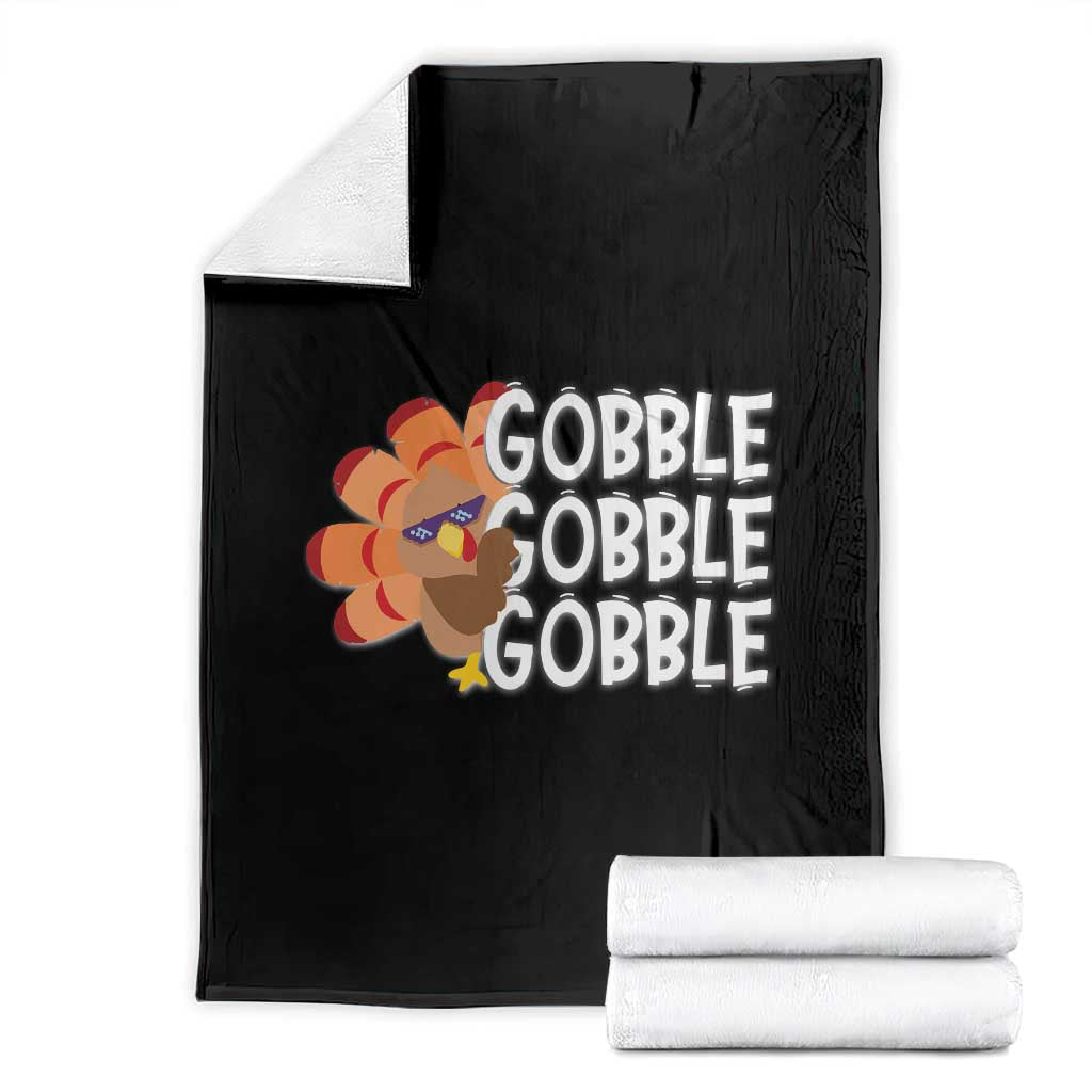 Thanksgiving Gobble Throw Blanket Turkey Day Thanksgiving Family - Wonder Print Shop
