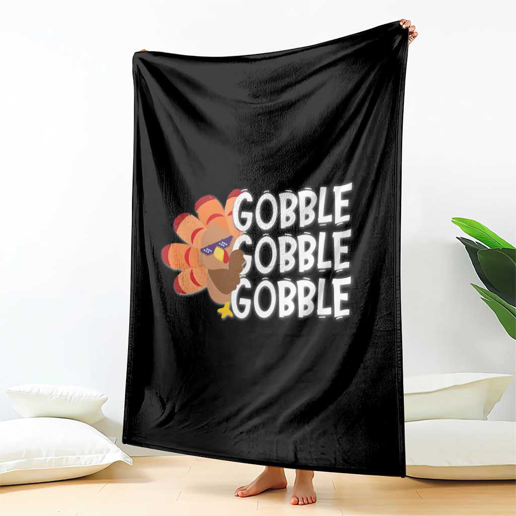 Thanksgiving Gobble Throw Blanket Turkey Day Thanksgiving Family - Wonder Print Shop