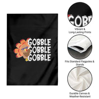 Thanksgiving Gobble Garden Flag Turkey Day Thanksgiving Family - Wonder Print Shop