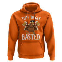Funny Beer Thanksgiving Turkey Hoodie Time To Get Basted