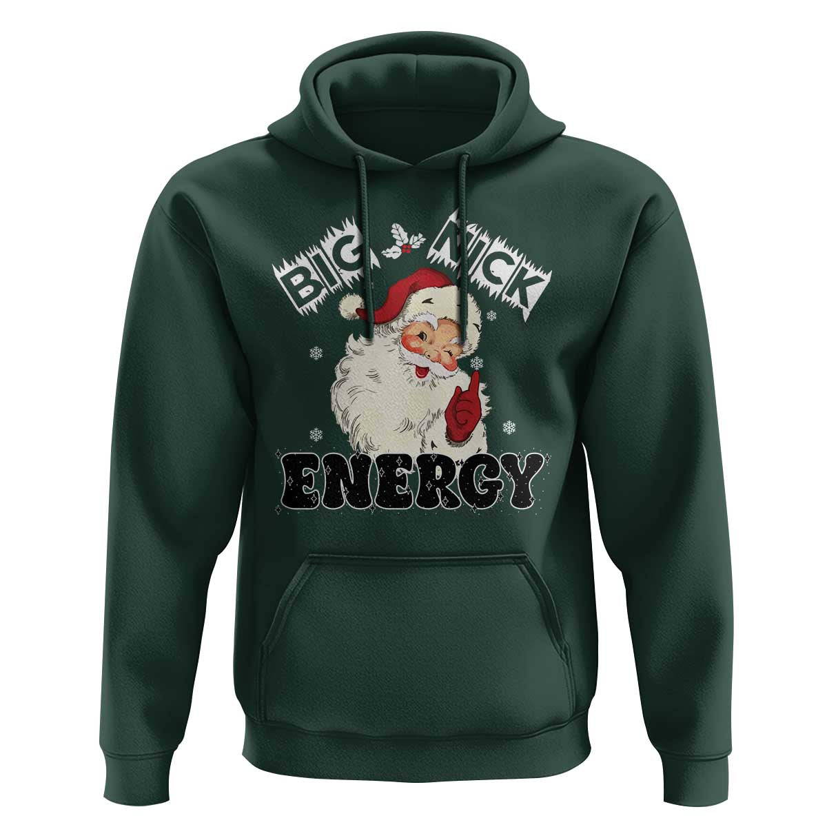 Christmas Santa Hoodie Big Nick Energy Vintage Holiday