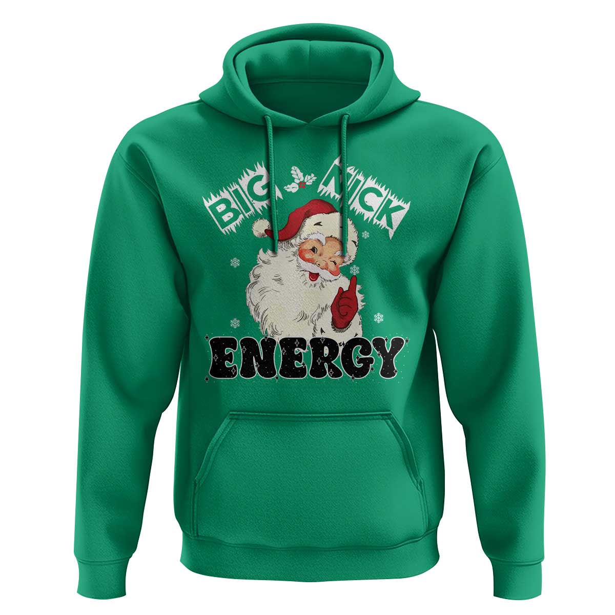 Christmas Santa Hoodie Big Nick Energy Vintage Holiday