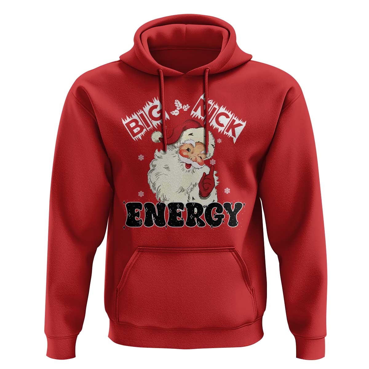 Christmas Santa Hoodie Big Nick Energy Vintage Holiday