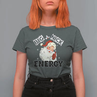 Christmas Santa T Shirt For Women Big Nick Energy Vintage Holiday - Wonder Print Shop