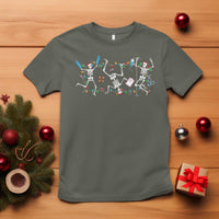 Skeleton Nurse Christmas T Shirt Funny Hip Hop Dancing Registered Nurse Xmas Lights - Wonder Print Shop