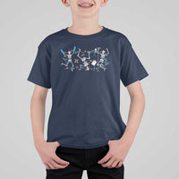 Skeleton Nurse Christmas T Shirt For Kid Funny Hip Hop Dancing Registered Nurse Xmas Lights - Wonder Print Shop