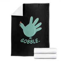 Thanksgiving Nurse Turkey Throw Blanket Turkey Glove Cute Thanksgiving Thankful Nurse Medical Assistant - Wonder Print Shop