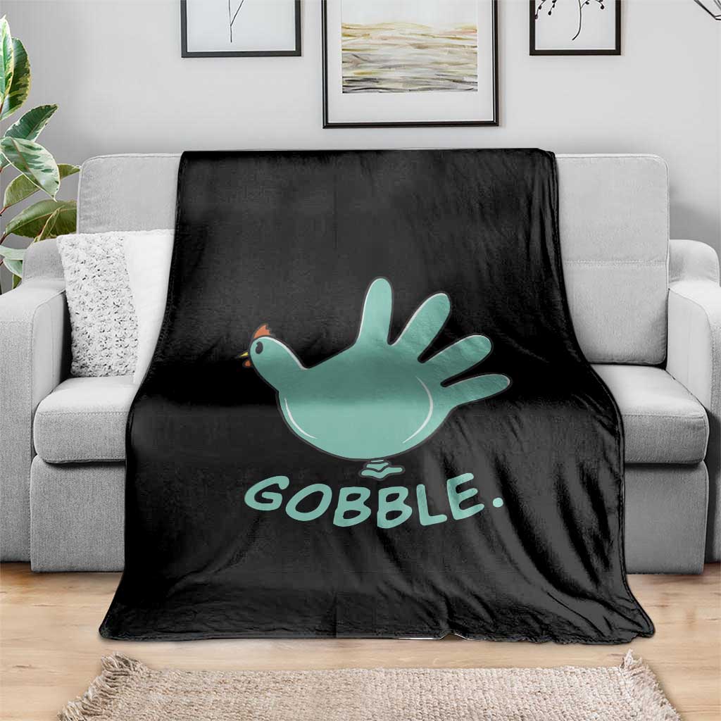 Thanksgiving Nurse Turkey Throw Blanket Turkey Glove Cute Thanksgiving Thankful Nurse Medical Assistant - Wonder Print Shop