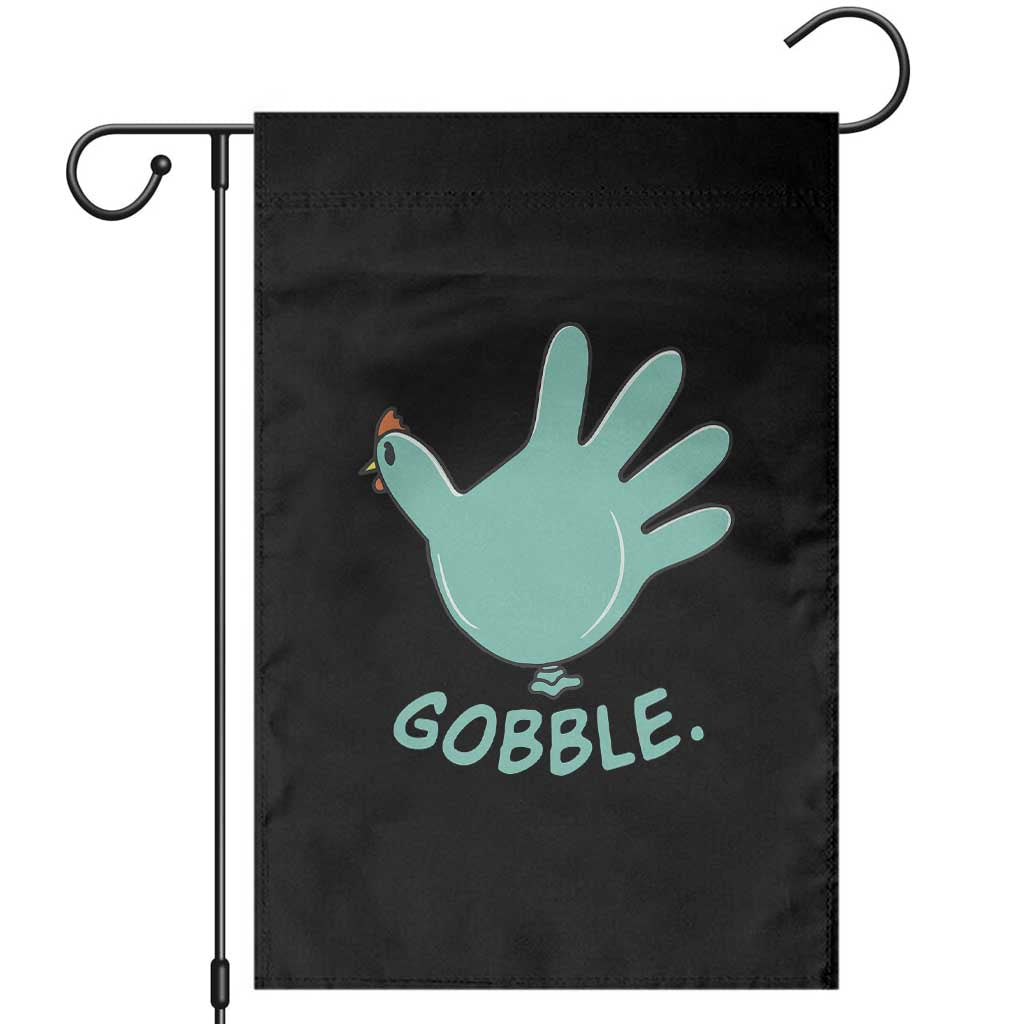 Thanksgiving Nurse Turkey Garden Flag Turkey Glove Cute Thanksgiving Thankful Nurse Medical Assistant - Wonder Print Shop
