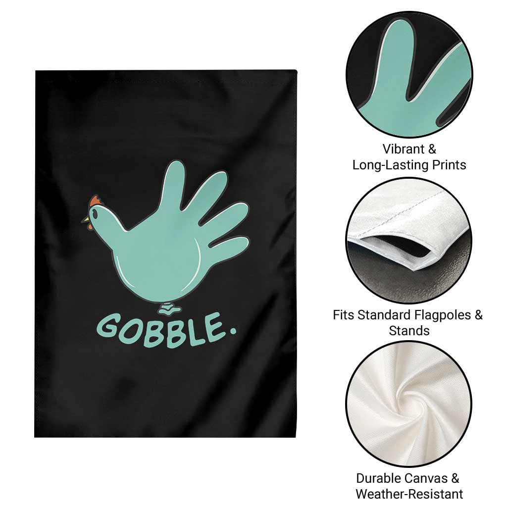Thanksgiving Nurse Turkey Garden Flag Turkey Glove Cute Thanksgiving Thankful Nurse Medical Assistant - Wonder Print Shop