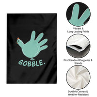 Thanksgiving Nurse Turkey Garden Flag Turkey Glove Cute Thanksgiving Thankful Nurse Medical Assistant - Wonder Print Shop
