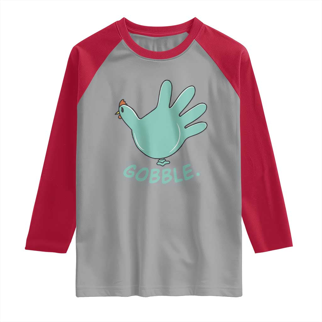 Thanksgiving Nurse Turkey Raglan Shirt Turkey Glove Cute Thanksgiving Thankful Nurse Medical Assistant