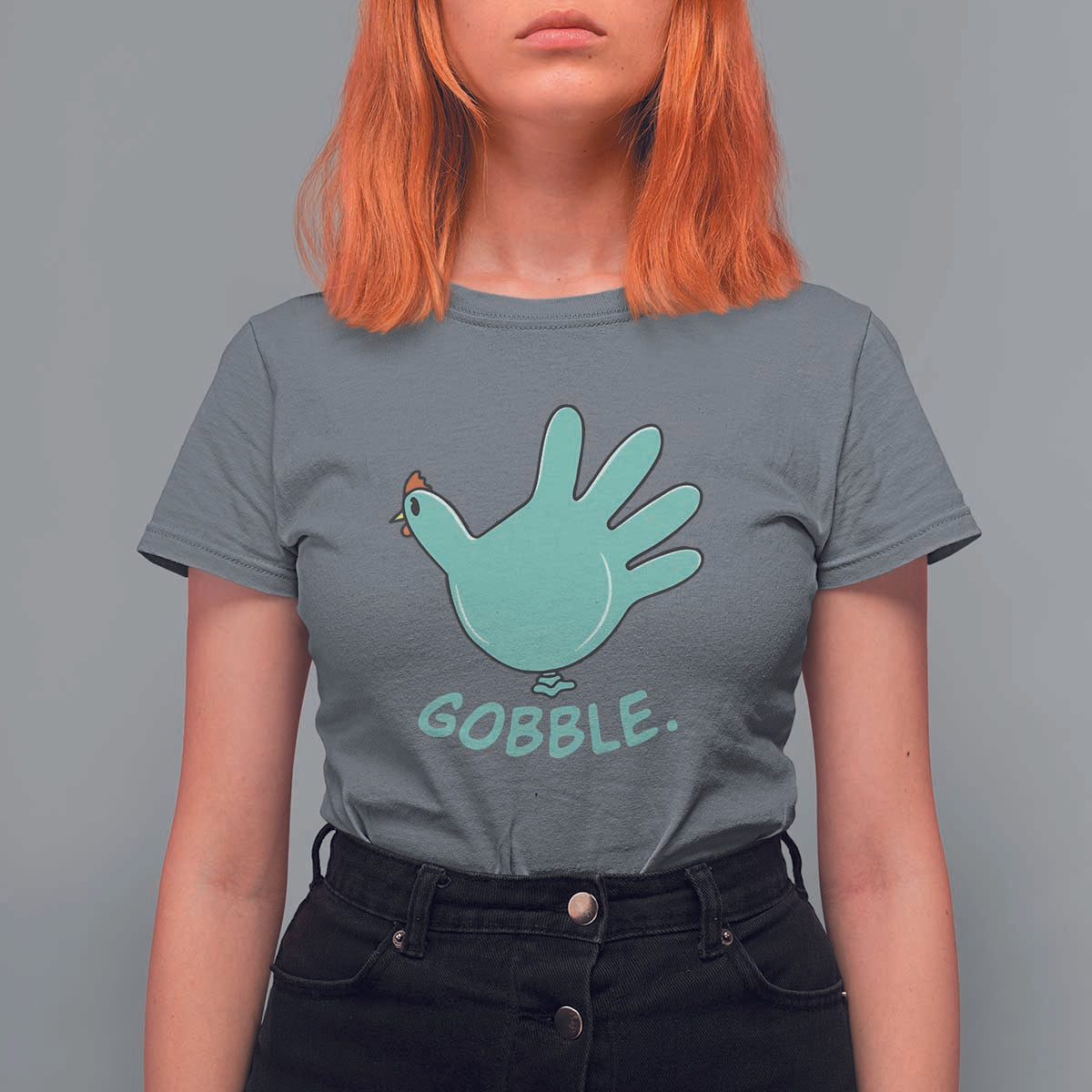 Thanksgiving Nurse Turkey T Shirt For Women Turkey Glove Cute Thanksgiving Thankful Nurse Medical Assistant - Wonder Print Shop