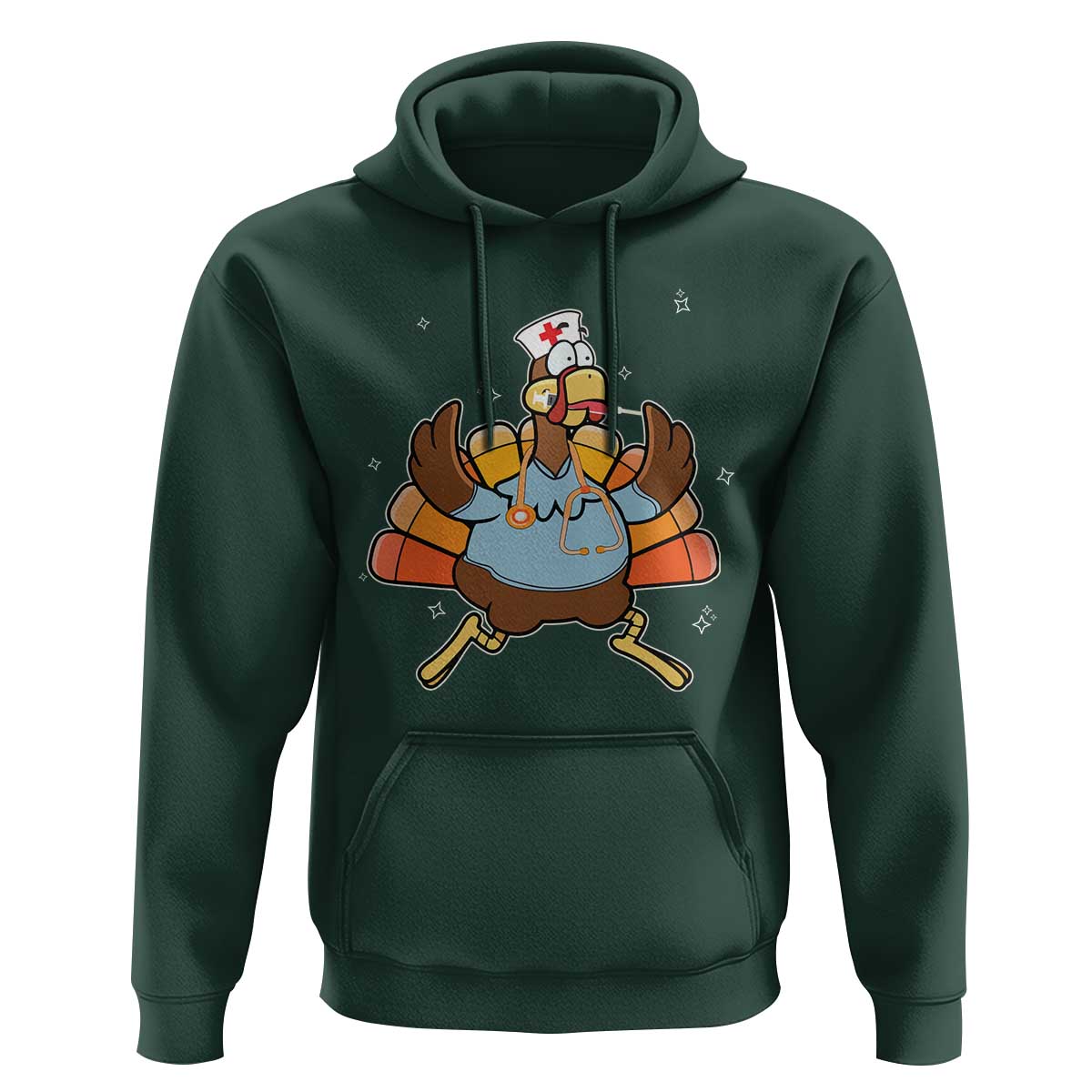 Thanksgiving Nurse Turkey Hoodie Funny Nursing Student Gift Thankful Nurse Medical Assistant