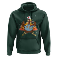 Thanksgiving Nurse Turkey Hoodie Funny Nursing Student Gift Thankful Nurse Medical Assistant