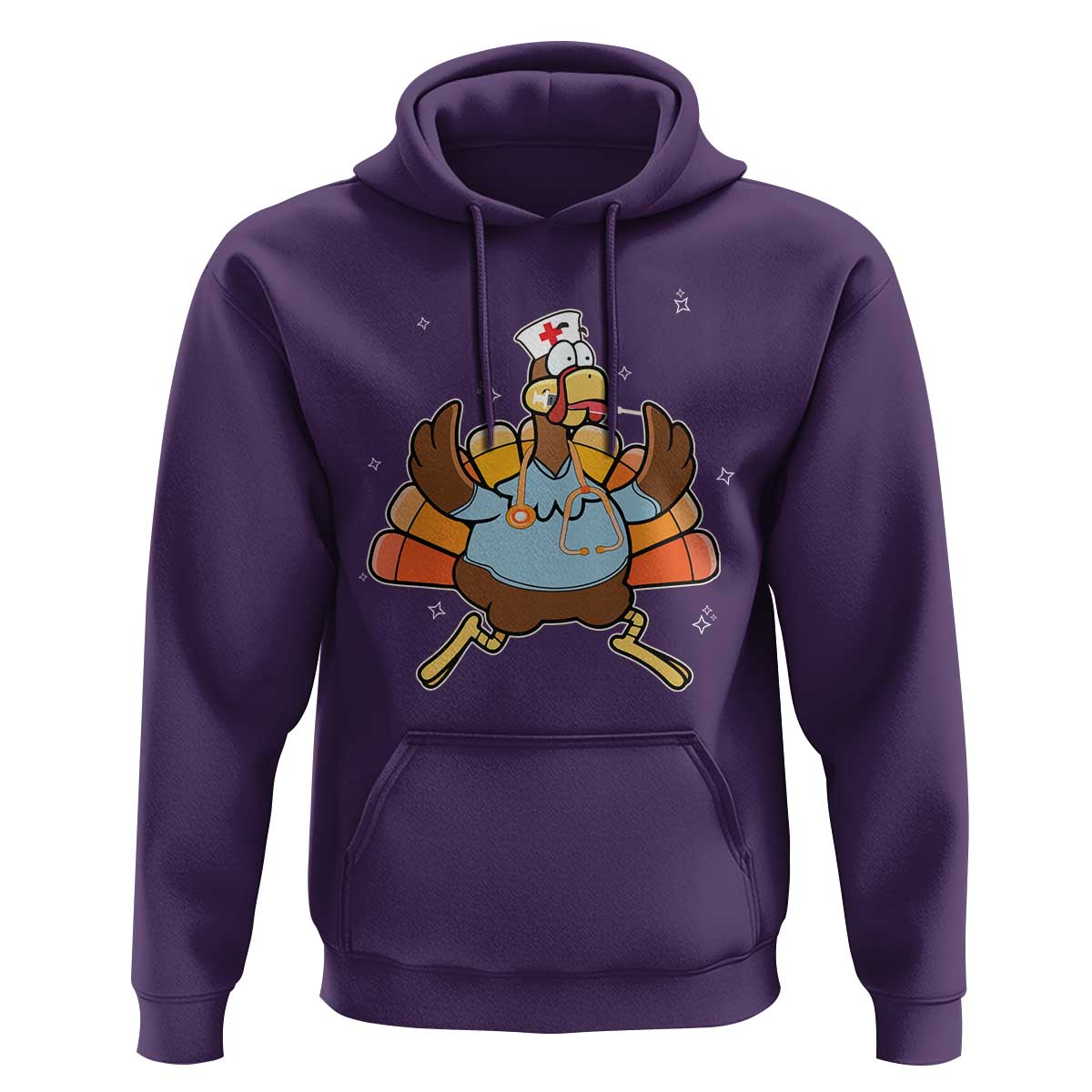 Thanksgiving Nurse Turkey Hoodie Funny Nursing Student Gift Thankful Nurse Medical Assistant
