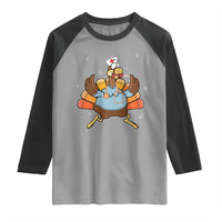 Thanksgiving Nurse Turkey Raglan Shirt Funny Nursing Student Gift Thankful Nurse Medical Assistant