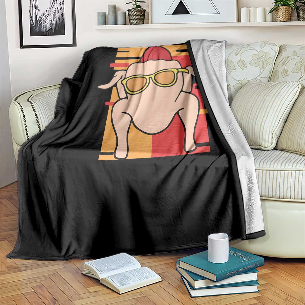 Turkey Thanksgiving Throw Blanket Funny Fall - Wonder Print Shop