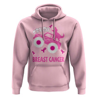 Crush Breast Cancer Awareness Hoodie Pink Ribbon Monster Truck Dinosaur