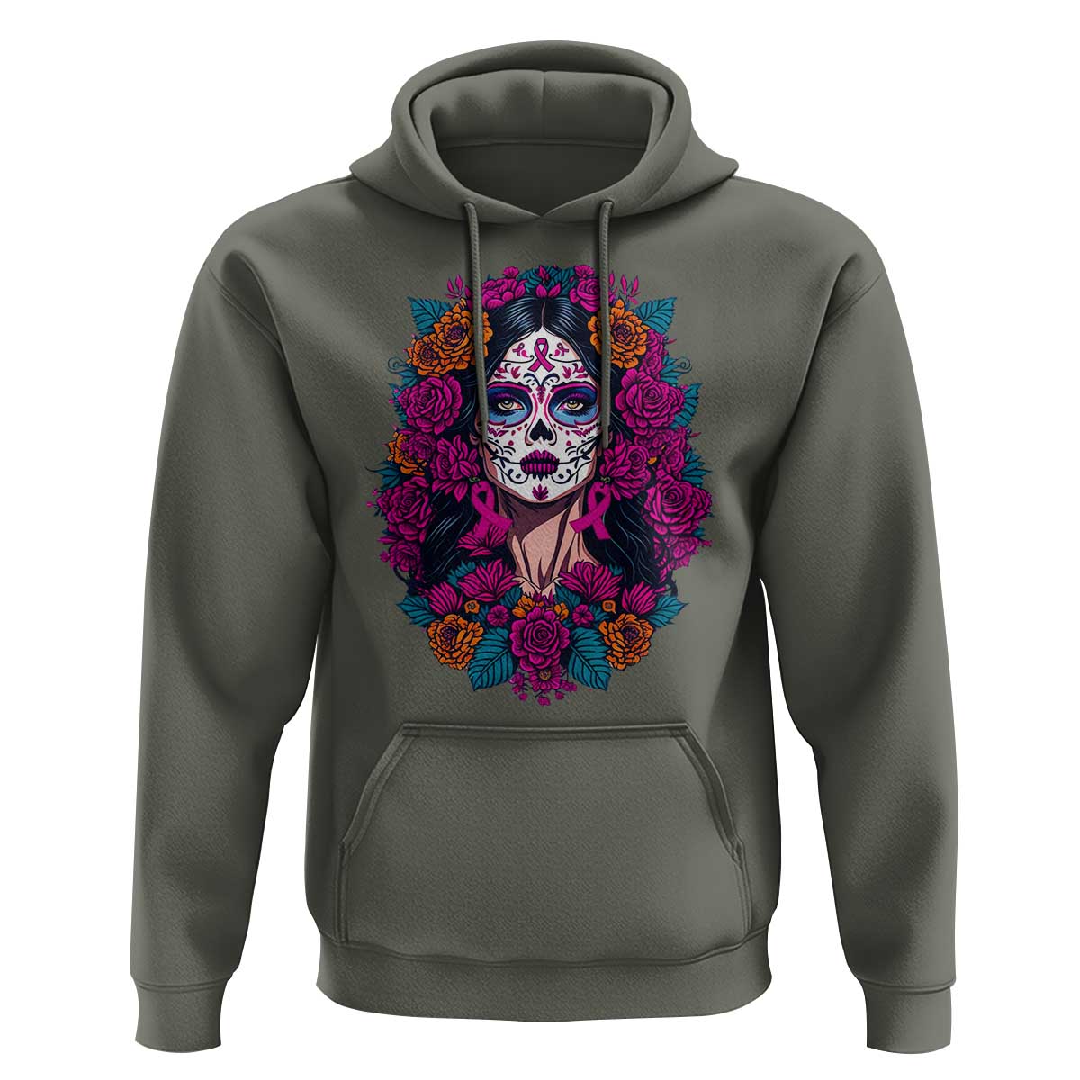Dia De Los Muertos Catrina Day Of The Dead Sugar Skull Hoodie