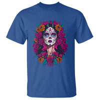 Dia De Los Muertos Catrina Day Of The Dead Sugar Skull T Shirt - Wonder Print Shop