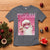 Pink Santa Retro Christmas T Shirt Blowing Bubble Pink Xmas Matching Family Group Party - Wonder Print Shop
