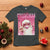 Pink Santa Retro Christmas T Shirt Blowing Bubble Pink Xmas Matching Family Group Party - Wonder Print Shop