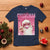 Pink Santa Retro Christmas T Shirt Blowing Bubble Pink Xmas Matching Family Group Party - Wonder Print Shop