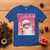 Pink Santa Retro Christmas T Shirt Blowing Bubble Pink Xmas Matching Family Group Party - Wonder Print Shop