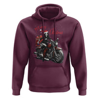 Girl Motorcycle Santa Hoodie Lady Biker Merry Christmas